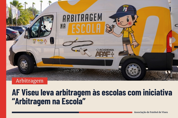 AF Viseu leva arbitragem às escolas com iniciativa “Arbitragem na Escola”